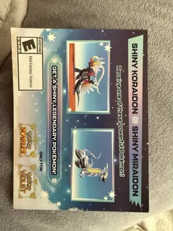 POKEMON SCARLET / VIOLET -SHINY MIRAIDON OR SHINY KORAIDON CODE CARD UNSCRATCHED - Image 1