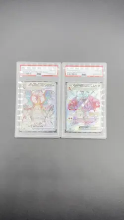 2 Graded PSA Pokemon Cards Charizard Ex Rare Illustration 223/197 Promo 074 - Image 2