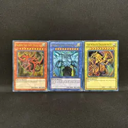 YGLD - Egyptian God Card Set - Slifer + Obelisk + Ra - Limited Ultra - Yu-Gi-Oh - Image 1