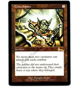 Crawlspace #123 Artifact Rare Urza's Legacy MTG NP Near Mint or Better - Image 1