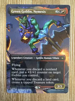 MTG - Green Goblin, Nemesis - Borderless - Marvels Spiderman - Non Foil - NM - Image 1