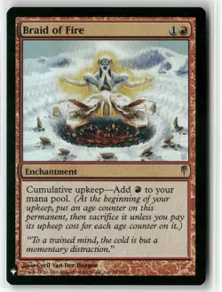 magic the gathering Braid of Fire The List Reprints Foil #78 - Image 1