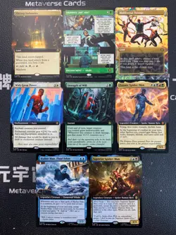 Magic MTG Strength of Will Cosmic Borderless Marvel Spider-Man Lot*8 - Image 1