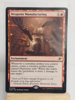 Magic The Gathering Edge of Eternities Rare Weapons Manufacturing #168 - Image 1