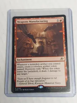 Magic The Gathering Edge of Eternities Rare Weapons Manufacturing #168 - Image 3
