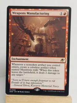 Magic The Gathering Edge of Eternities Rare Weapons Manufacturing #168 - Image 4