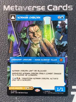 Magic MTG Norman Osborn Green Goblin 0220 Borderless Marvel Spider-Man - Image 1