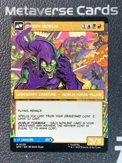 Magic MTG Norman Osborn Green Goblin 0220 Borderless Marvel Spider-Man - Image 2