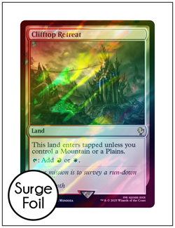 1x Clifftop Retreat, Surge Foil, Final Fantasy, Magic MTG NM - Image 1