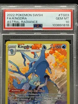 2022 TCG Pokemon SWSH Astral Radiance | Kingdra FA #TG03 | PSA 10 GEM MT - Image 2
