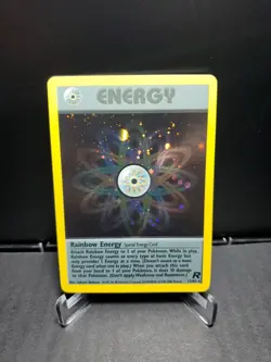 Pokemon TCG Rainbow Energy 17/82 Team Rocket Holo Vintage WOTC 1999-2000 LP/MP - Image 1
