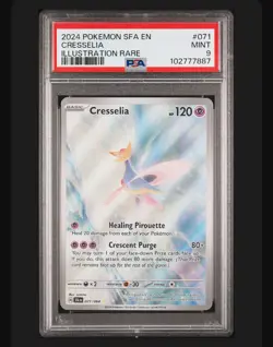 2024 Cresselia #071 Illustration Rare Mint PSA 9 Shrouded Fable Pokemon TCG - Image 1