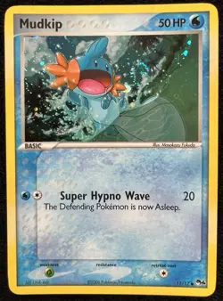 Mudkip 11/17 POP Series 4 Promo Pokemon Vintage Holo Rare 💫 SWIRL - LP - Image 1