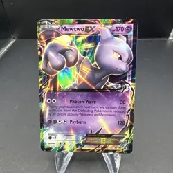 Pokemon TCG: Mewtwo EX ULTRA RARE XY183 Black Star Promo Holo 2016 LP+ - Image 1