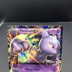 Pokemon TCG: Mewtwo EX ULTRA RARE XY183 Black Star Promo Holo 2016 LP+ - Image 3