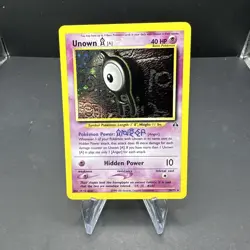 2001 Pokemon Neo Discovery Unown A 14/75 Holo Rare Vintage - Image 1