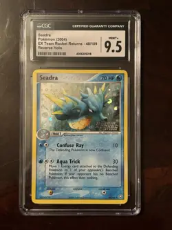CGC 9.5 MINT Seadra EX Team Rocket Returns 48/109 Reverse Holo Pokemon TCG - Image 2