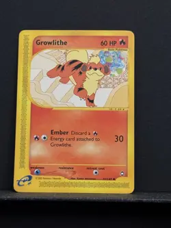 Growlithe - 51/147 Aquapolis - Pokemon TCG - 2003 - Image 1