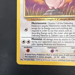 Vintage Pokemon Clefable Jungle Non-holo Rare nm - Image 4