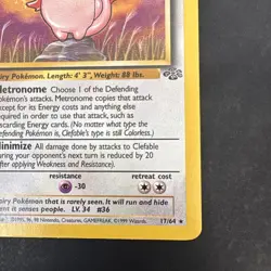 Vintage Pokemon Clefable Jungle Non-holo Rare nm - Image 5