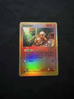 Growlithe 65/100 Sandstorm Reverse Holo Foil E Series Pokemon Card - Image 1
