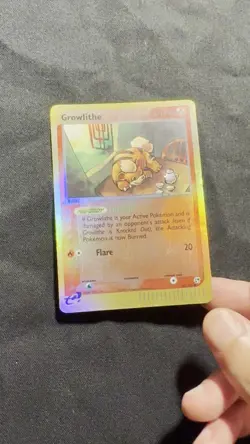 Growlithe 65/100 Sandstorm Reverse Holo Foil E Series Pokemon Card - Image 2