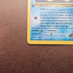 1st Edition Misty's Psyduck 90/132 Pokemon Gym Challenge Card - LP - First Ed - Image 4
