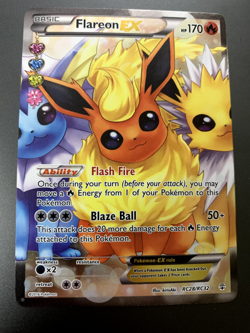 Flareon EX RC28/RC32, Great Condition! Full Art Radiant Collections Holo Card - Image 1