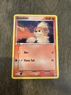 Pokemon TCG Growlithe 4/12 EX Trainer Kit 2 Plusle Minun Regular Card - Image 1
