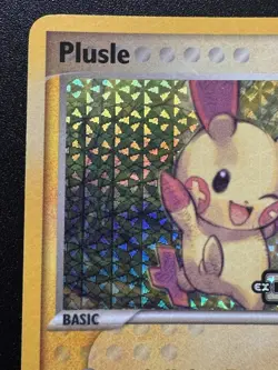 Plusle 44/107 EX Deoxys Pokemon Card Reverse Holo Foil Rare HP - Image 3