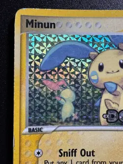 Minun 41/107 EX Deoxys Pokemon Card Reverse Holo Foil Rare HP - Image 3