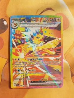 Jolteon EX Prismatic Evolutions 153/131 ⚡CUST0M DISPLAY Card⚡ - Image 1