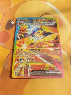 Jolteon EX Prismatic Evolutions 153/131 ⚡CUST0M DISPLAY Card⚡ - Image 3