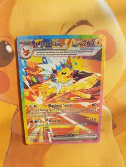 Jolteon EX Prismatic Evolutions 153/131 ⚡CUST0M DISPLAY Card⚡ - Image 4