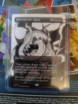 Secret Lair Black And White Peer Into The Abyss x1 Magic Cards MTG Spider-Man - Image 1