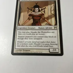 MTG MASAKO THE HUMORLESS - Champions of Kamigawa - Human Advisor - LP Magic Card - Image 3