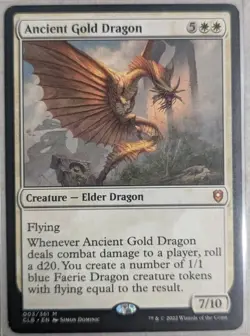 Magic The Gathering Ancient Gold Dragon Battle for Baldur's Gate #3 - Image 1