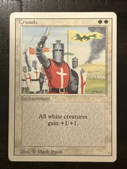 English - MTG Cruisade - Heavy Play - Revised Edition - Banned Card - Image 1