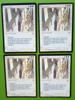 Magic the Gathering MTG The Dark ANGRY MOB X 4 LP/EX U 1994! - Image 1