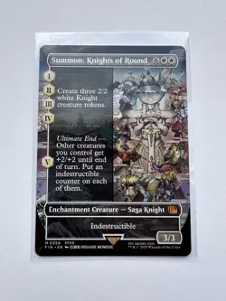 Magic The Gathering FINAL FANTASY Summon: Knights of Round MYTHIC BORDERLES NEW - Image 1