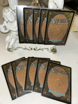 10x MTG Magic Dragon's Eye Wastes TDM Promo Basic land English Near Mint - Image 2