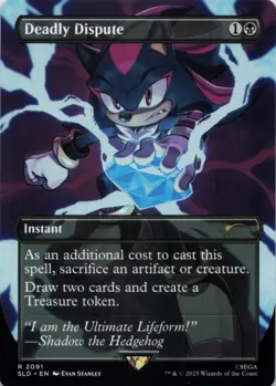 Magic the Gathering Secret Lair Sonic Deadly Dispute 2091 Non Foil - Image 1