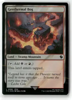 Geothermal Bog Commander Final Fantasy Surge Foil NM MTG MAGIC - Image 1