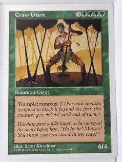 Craw Giant - 5th Edition Core Set - Magic the Gathering MTG Nice! - Image 1