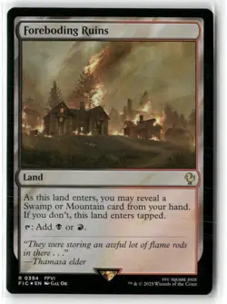 Foreboding Ruins Commander Final Fantasy Surge Foil NM MTG MAGIC - Image 1