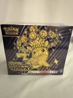 Pokemon TCG Scarlet & Violet Surging Sparks Elite Trainer Box ETB New Sealed - Image 1
