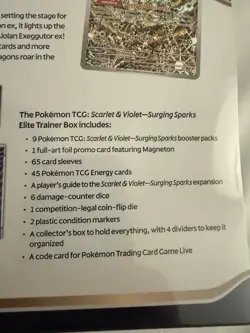 Pokemon TCG Scarlet & Violet Surging Sparks Elite Trainer Box ETB New Sealed - Image 4
