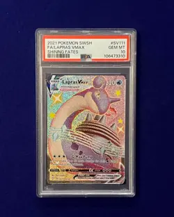 PSA 10 Lapras VMAX #SV111 Shining Fates 2021 Pokemon GEM MINT - Image 1