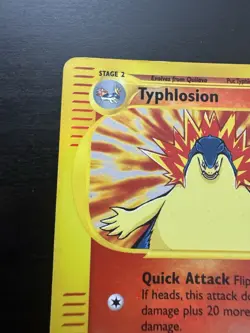 Typhlosion 64/165 Reverse Holo Rare Expedition Pokemon Card DMG - Image 2