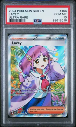 2024 POKEMON SCR EN-STELLAR CROWN ULTRA RARE #166 LACEY PSA 10 - Image 1